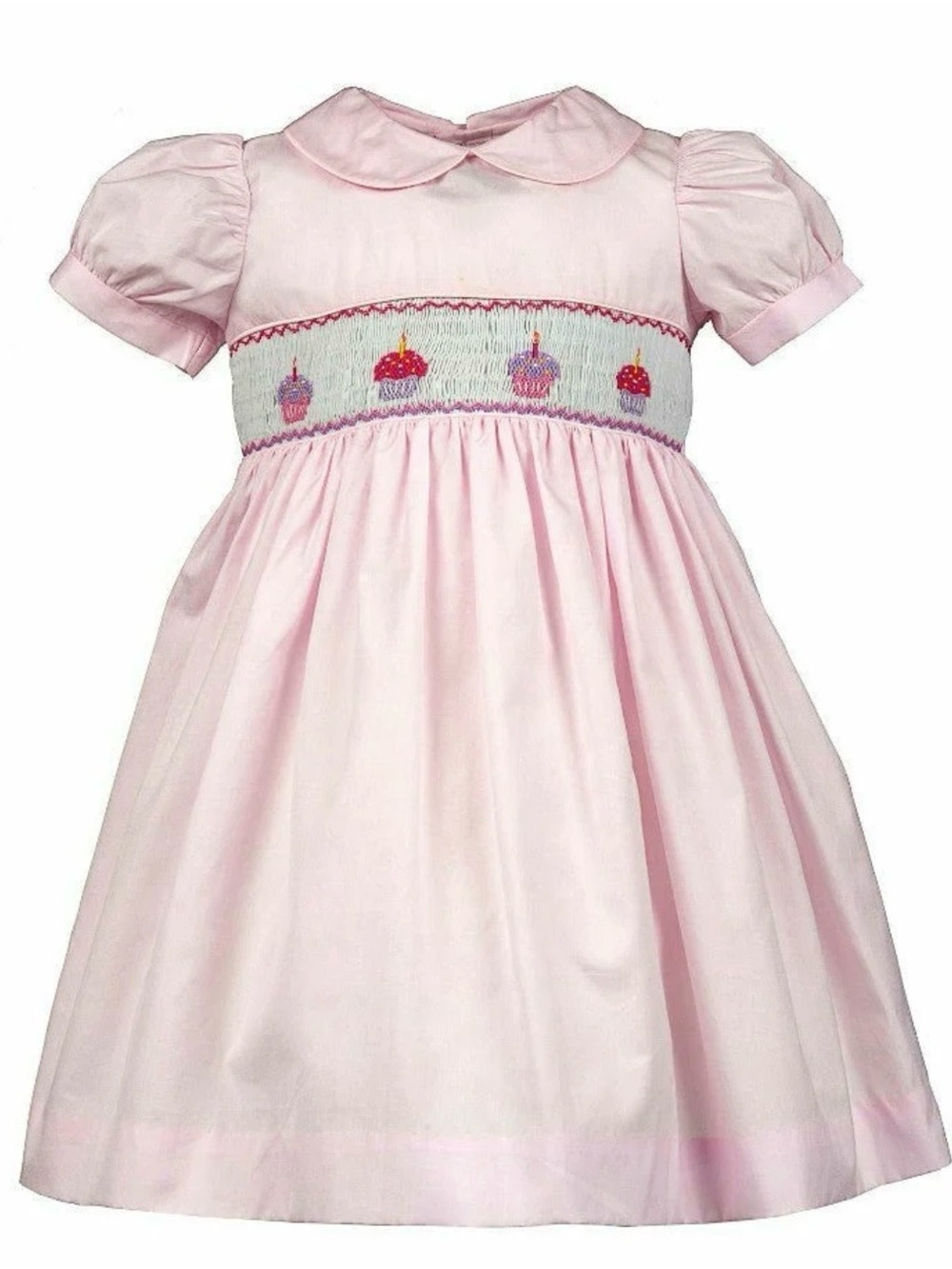Carriage Boutique Pink Cupcake Toddler Dress 12m